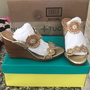 NWOT Jack Rogers Luccia Wedge Sandals